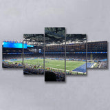 Ford Field Stadium Wall Art Detroit Lions Stadium Canvas Prints,Multi Panels,Sport Stadium Art Prints, Fan Gift