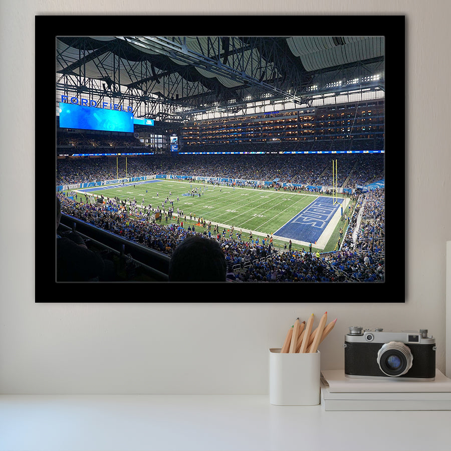 Ford Field Stadium Wall Art Detroit Lions Stadium Art Prints,Sport Stadium Art Prints, Fan Gift, Wall Decor
