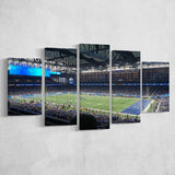 Ford Field Stadium Wall Art Detroit Lions Stadium Canvas Prints,Multi Panels,Sport Stadium Art Prints, Fan Gift
