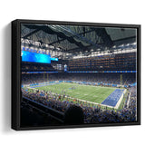 Ford Field Stadium Wall Art Detroit Lions Stadium Framed Canvas Prints,Sport Stadium Art Prints, Fan Gift