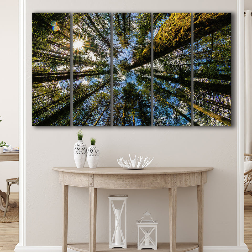 Forest 5 Piece B Canvas Prints Wall Art Decor, Multi Panels,Large Canvas, Home Decor