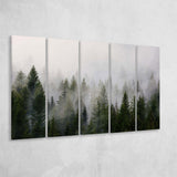 Forest, Forest 5 Panels B,Large Canvas,Canvas Prints Wall Art Home Decor