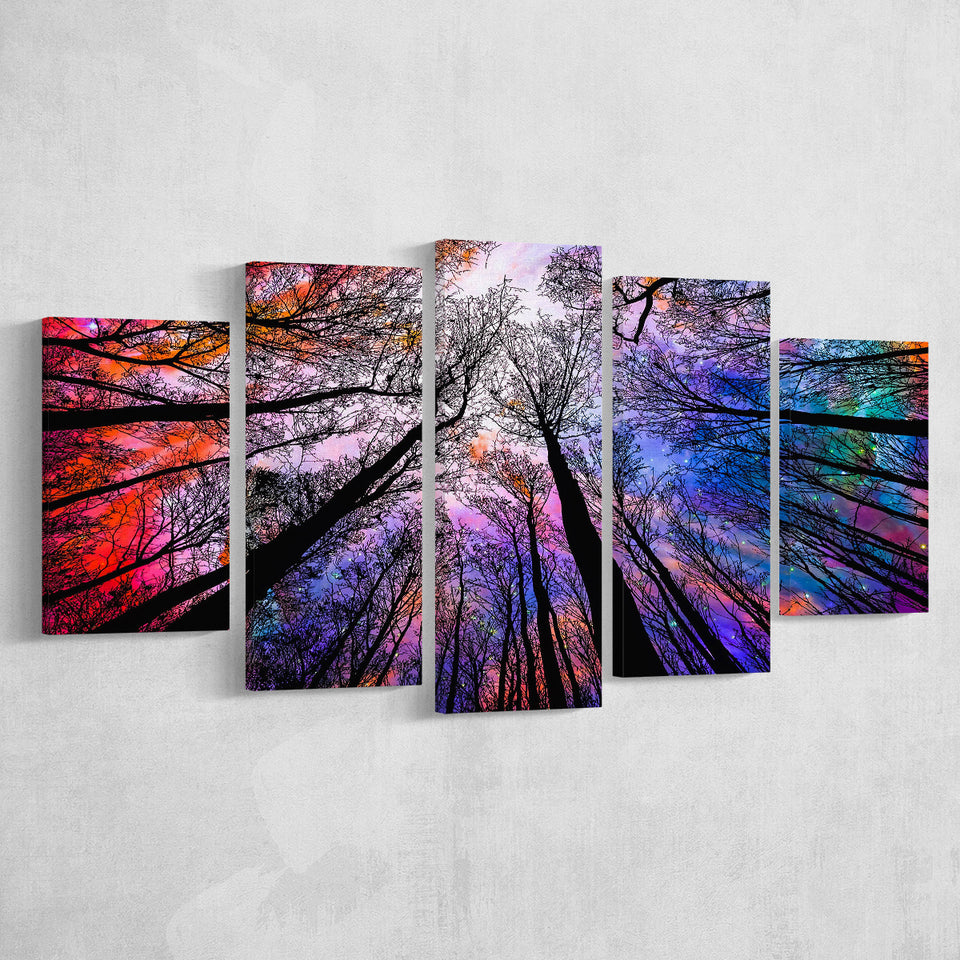 Forest, Trees Canvas Art Multi Panels,Canvas Prints Wall Art Home Decor