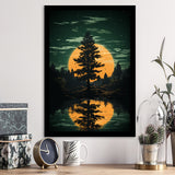Forest In The Moonlight, Painting Art, Framed Art Prints Wall Decor