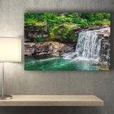 Forest Waterfall Canvas Prints Wall Art Decor - Painting Canvas,Home Decor, Ready to Hang