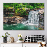 Forest Waterfall Canvas Prints Wall Art Decor - Painting Canvas,Home Decor, Ready to Hang