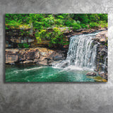 Forest Waterfall Canvas Prints Wall Art Decor - Painting Canvas,Home Decor, Ready to Hang