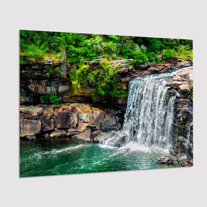 Forest Waterfall Poster Prints Wall Art Decor, Unframe, Poster Art
