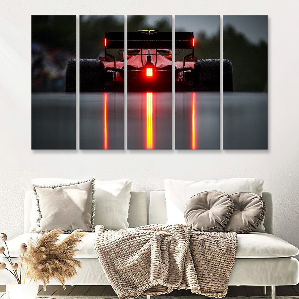 Formula One F1 Grand Prix Racing Car 5 Piece B Multi Panels Canvas Prints Wall Art - Painting Canvas,Wall Decor
