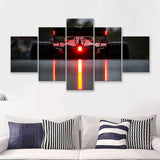 Formula One F1 Grand Prix Racing Car 5 Piece Multi Panels Canvas Prints Wall Art - Painting Canvas,Wall Decor