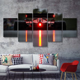 Formula One F1 Grand Prix Racing Car 5 Piece Multi Panels Canvas Prints Wall Art - Painting Canvas,Wall Decor