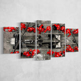 Formula One Formula 1 5 Pieces Canvas Prints Wall Art Decor - Painting Canvas, Mixed Canvas, Multi Panels