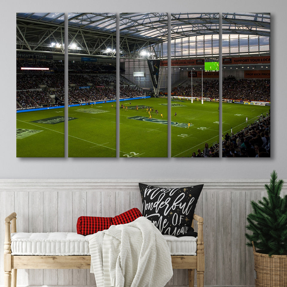 Forsyth Barr Stadium, Stadium Canvas, Sport Art, Gift for him, Multi Panels B, Canvas Prints Wall Art Decor