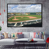 Fort Myers Miracle Stadium Framed Canvas Prints Hammond Stadium Wall Art,Sport Stadium Art Prints, Fan Gift