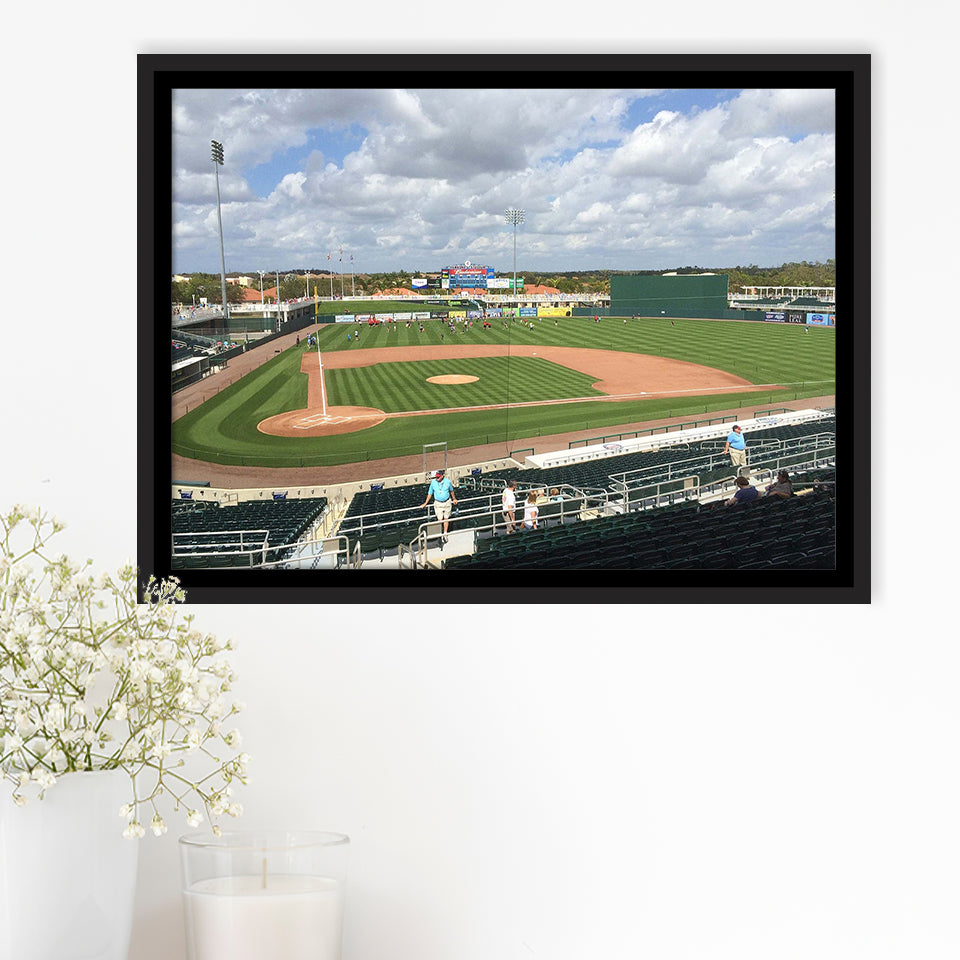 Fort Myers Miracle Stadium Framed Canvas Prints Hammond Stadium Wall Art,Sport Stadium Art Prints, Fan Gift