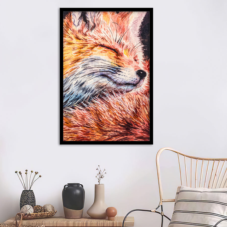 Fox Framed Wall Art - Framed Prints, Print for Sale, Painting Prints, Art Prints