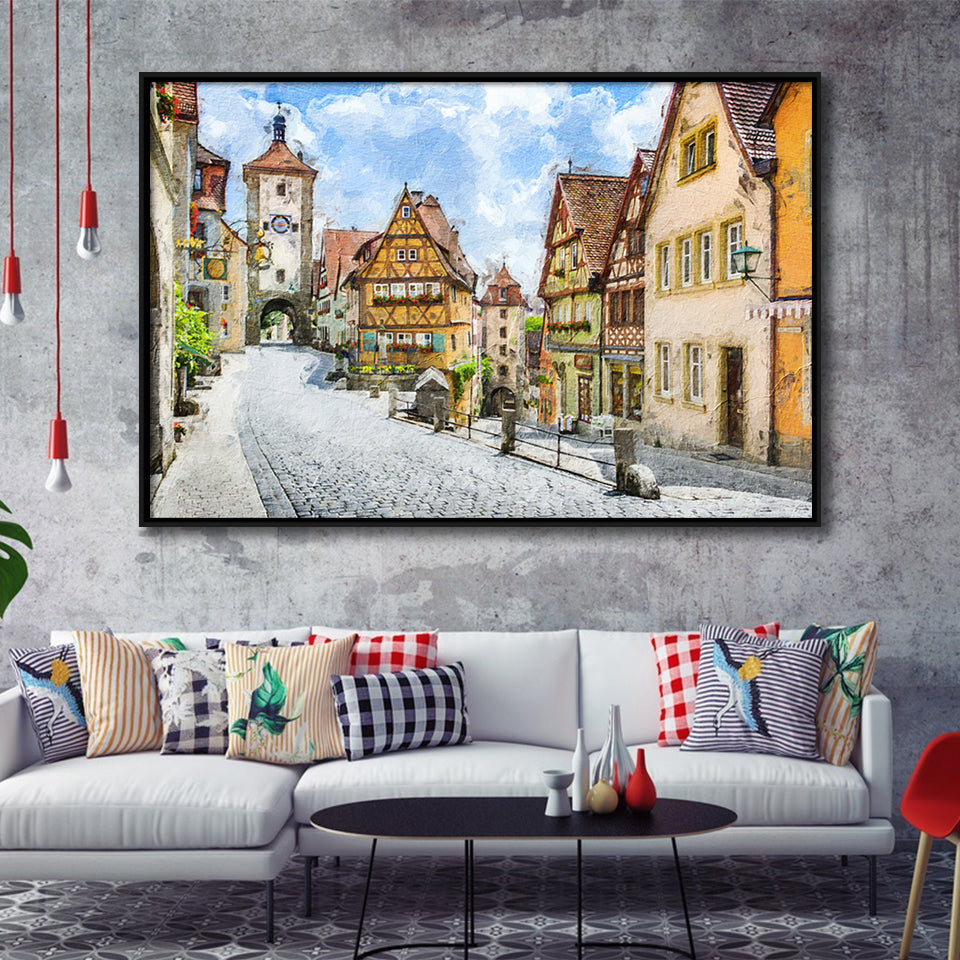 Franconia Germany Framed Canvas Prints Wall Art Decor - Paiting Canvas, Art Prints, Floating Frame