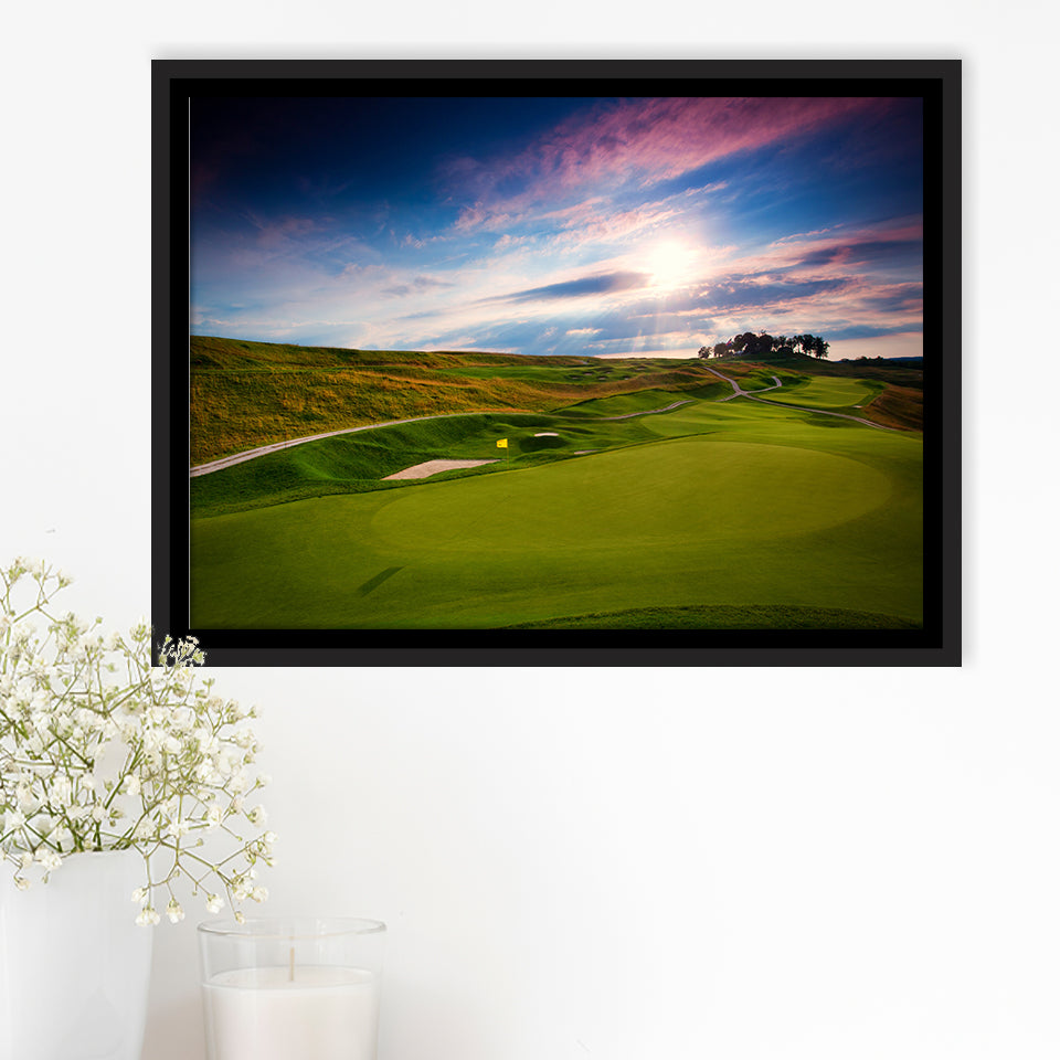 French Lick Resort Best Golf Resorts Courses, Golf Art Print, Framed Canvas Prints Wall Art Decor, Floating Frame