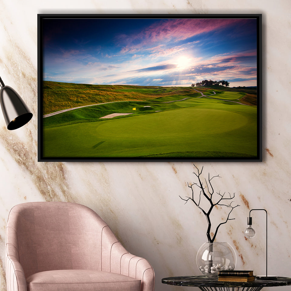 French Lick Resort Best Golf Resorts Courses, Golf Art Print, Framed Canvas Prints Wall Art Decor, Floating Frame