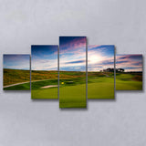 French Lick Resort Best Golf Resorts Courses, Golf Art Print, 5 Panels Canvas Prints Wall Art Decor