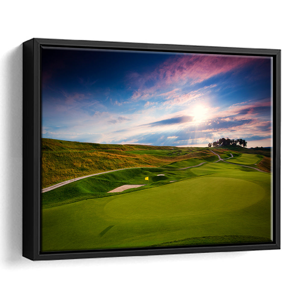 French Lick Resort Best Golf Resorts Courses, Golf Art Print, Framed Canvas Prints Wall Art Decor, Floating Frame