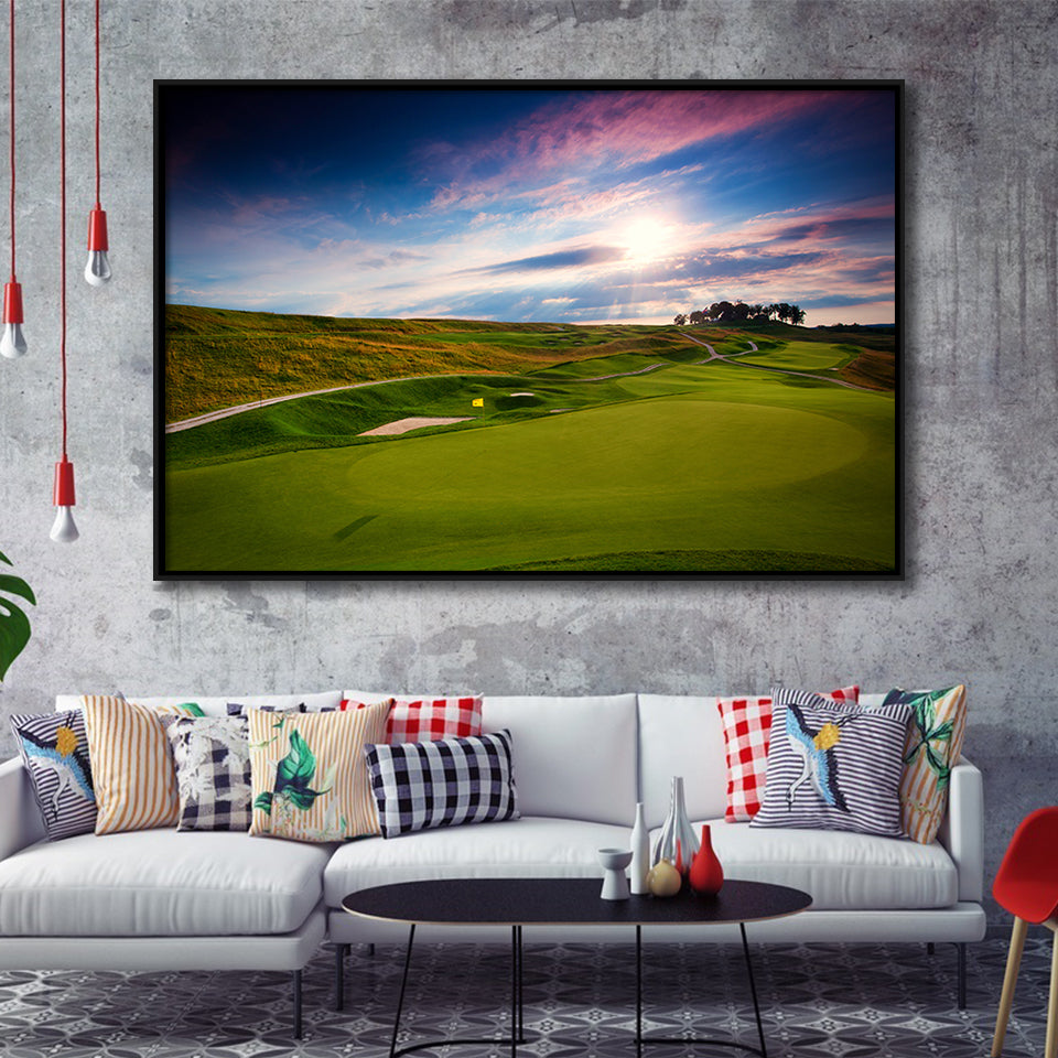 French Lick Resort Best Golf Resorts Courses, Golf Art Print, Framed Canvas Prints Wall Art Decor, Floating Frame