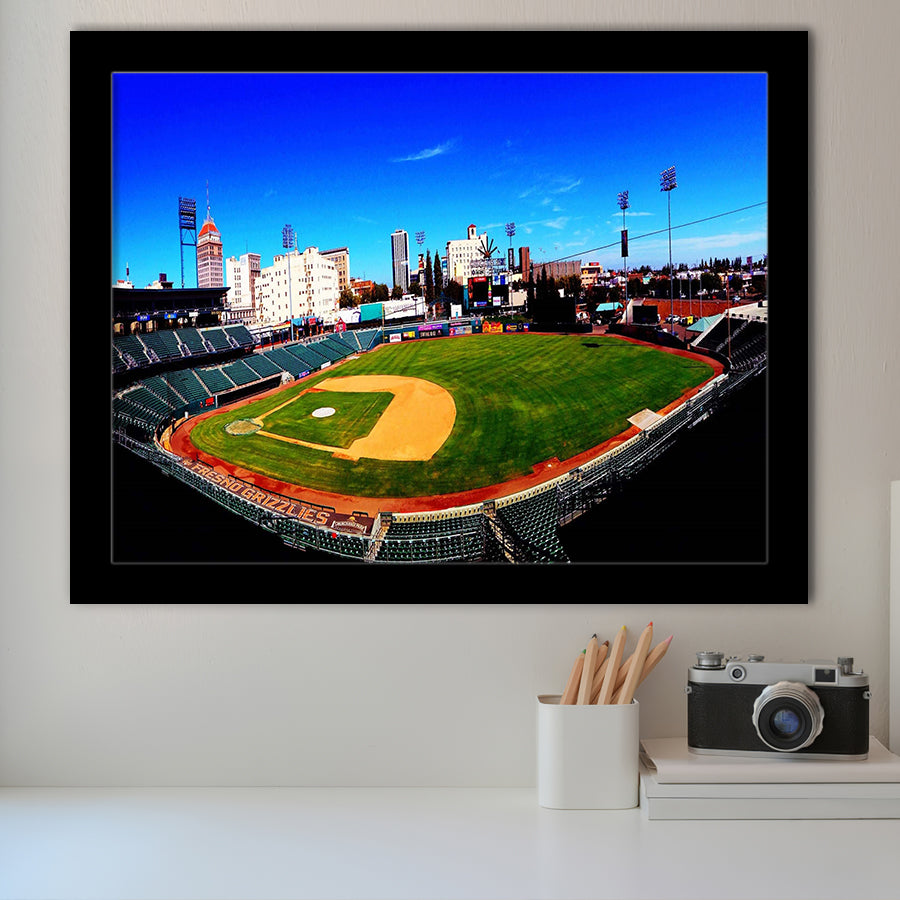 Fresno Grizzlies Wall Art Chukchansi Park Stadium Art Prints Baseball,Sport Stadium Art Prints, Fan Gift, Wall Decor