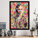 Frida Kahlo Portrait Abstract Colorful Framed Art Prints Wall Decor - Art Prints, Framed Picture,For Sale, Ready to hang