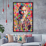 Frida Kahlo Portrait Abstract Colorful Framed Art Prints Wall Decor - Art Prints, Framed Picture,For Sale, Ready to hang