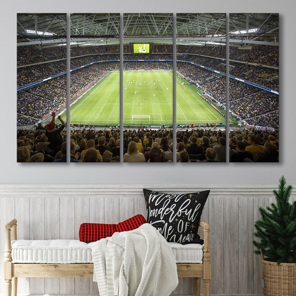 Friends Arena Stadium, Stadium Canvas, Sport Art, Gift for him,100 Multi Panels B, Canvas Prints Wall Art Decor