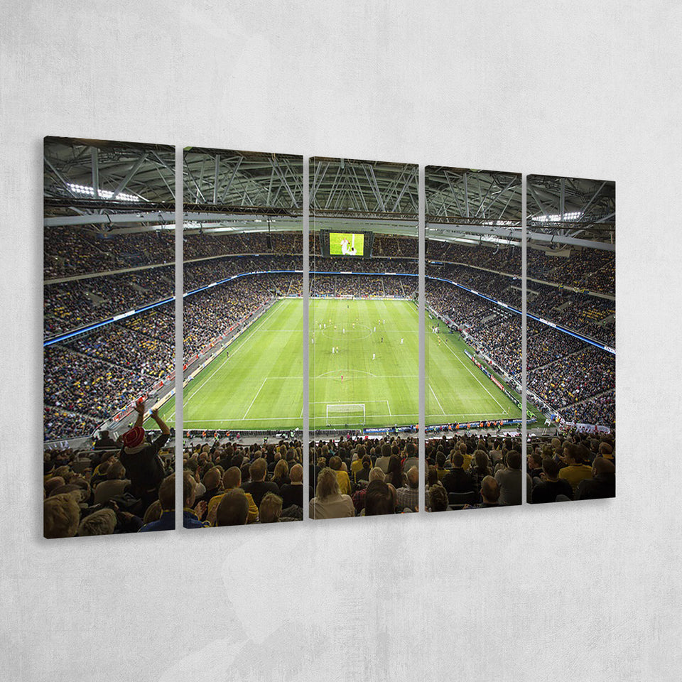 Friends Arena Stadium, Stadium Canvas, Sport Art, Gift for him,100 Multi Panels B, Canvas Prints Wall Art Decor