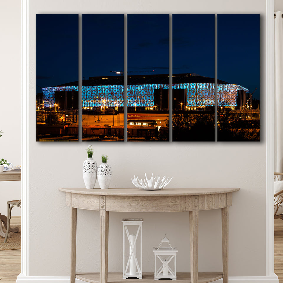 Friends Arena in Stockholm, Stadium Canvas, Sport Art, Gift for him, Multi Panels B, Canvas Prints Wall Art Decor