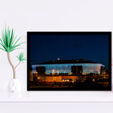 Friends Arena in Stockholm, Stadium Canvas, Sport Art, Gift for him, Framed Art Prints Wall Art Decor, Framed Picture