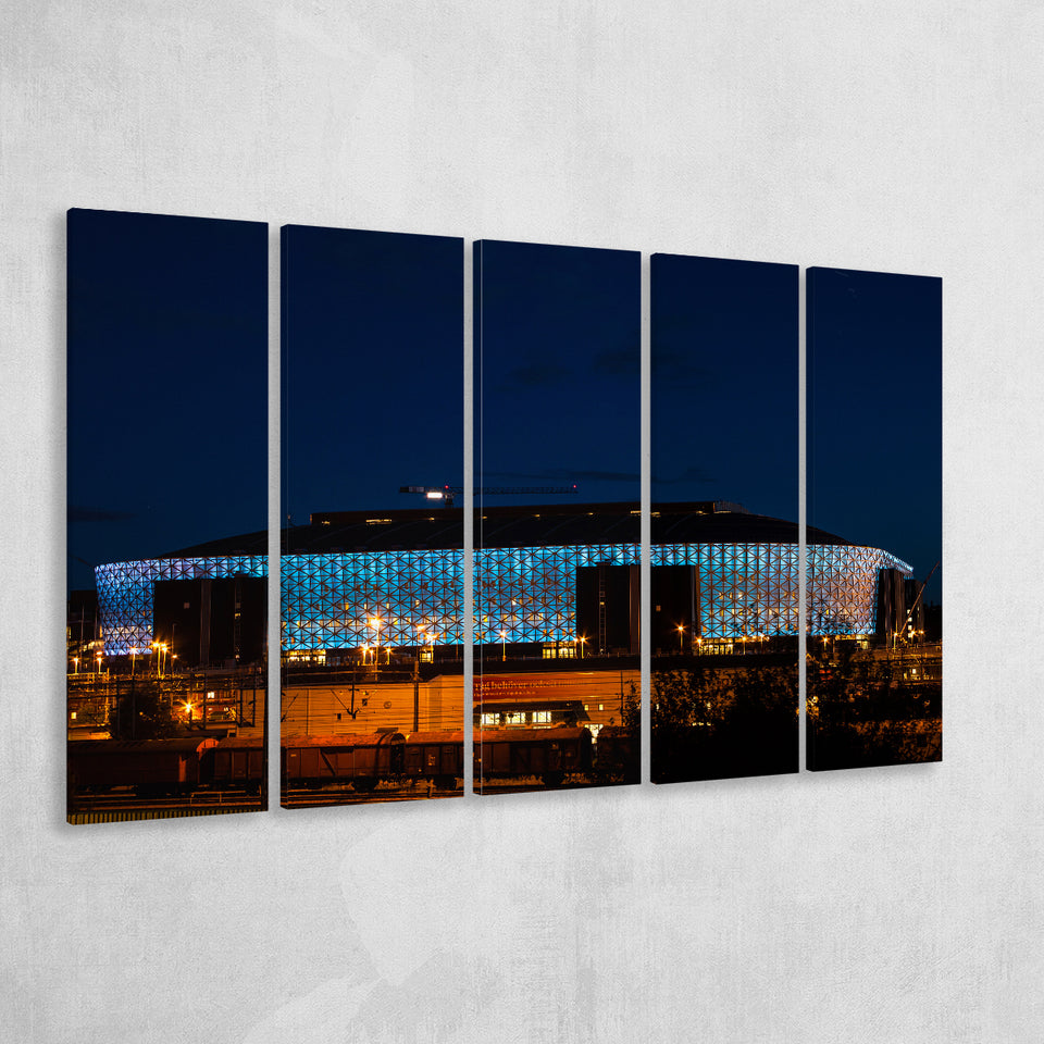 Friends Arena in Stockholm, Stadium Canvas, Sport Art, Gift for him, Multi Panels B, Canvas Prints Wall Art Decor