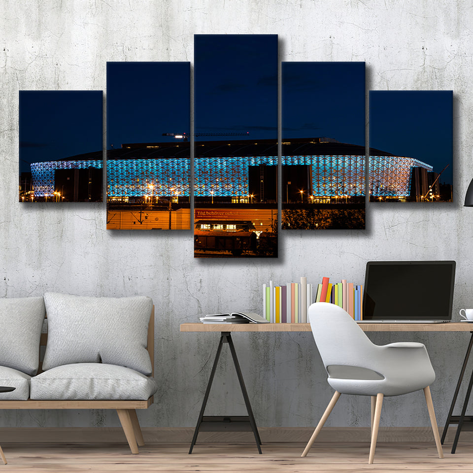 Friends Arena in Stockholm, Stadium Canvas, Sport Art, Large Canvas, Multi Panels, Canvas Prints Wall Art Decor