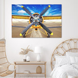 Front Old Airplane Canvas Wall Art - Canvas Prints, Prints for Sale, Canvas Painting, Canvas On Sale