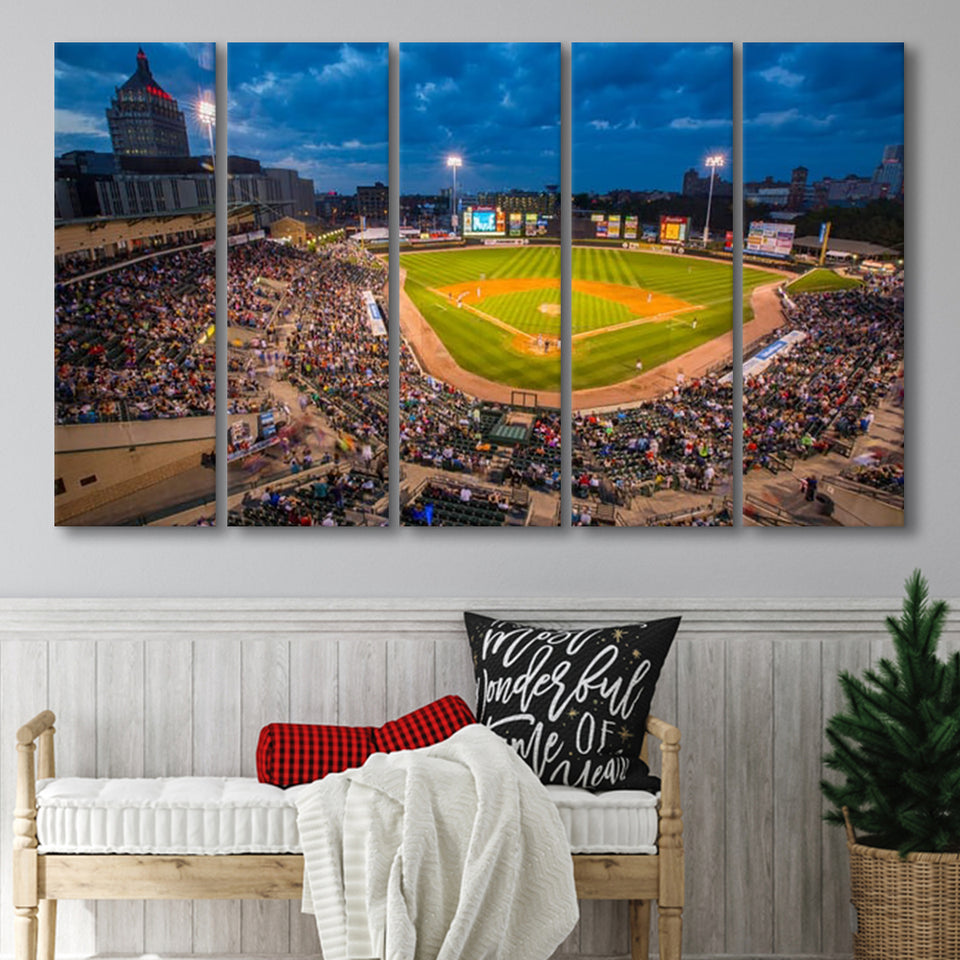 Frontier Field, Stadium Canvas, Sport Art, Gift for him, Multi Panels B, Canvas Prints Wall Art Decor