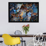 Frozen Oak Leafs  Framed Canvas Wall Art - Canvas Prints, Painting Canvas, For Sale