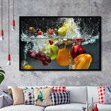 Fruit Splash Framed Art Prints Wall Decor - Painting Prints, Framed Picture