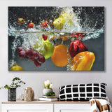Fruit Splash Canvas Prints Wall Art - Painting Prints, Wall Decor, Art Prints