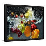 Fruit Splash Framed Art Prints Wall Decor - Painting Prints, Framed Picture