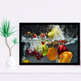 Fruit Splash Framed Art Prints Wall Decor - Painting Prints, Framed Picture