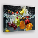 Fruit Splash Canvas Prints Wall Art - Painting Prints, Wall Decor, Art Prints