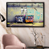 Funky Framed Canvas Prints Wall Art Decor, Framed Picture, Floating Frame
