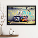 Funky Framed Canvas Prints Wall Art Decor, Framed Picture, Floating Frame