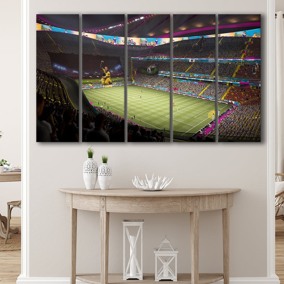 Fut Stadium Fifa, Stadium Canvas, Sport Art, Gift for him, Multi Panels B, Canvas Prints Wall Art Decor
