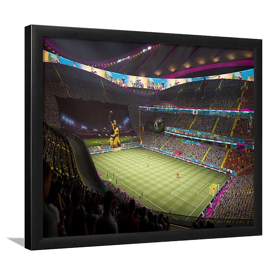 Fut Stadium Fifa, Stadium Canvas, Sport Art, Gift for him, Framed Art Prints Wall Art Decor, Framed Picture