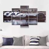 Gasly F1 Panting Formula I 5 Pieces Canvas Prints Wall Art - Painting Canvas, Multi Panels, Wall Decor