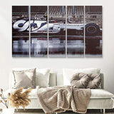 Gasly F1 Panting Formula I 5 Pieces B Canvas Prints Wall Art - Painting Canvas, Multi Panels, Wall Decor