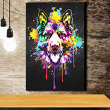 German Shepherd Pet House Decor Canvas Prints Wall Art Decor - Painting Canvas, Home Decor, Art Print, Art For Sale